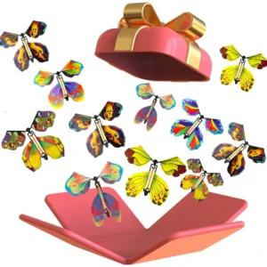 Jainchan Flying Butterfly Toy, Butterfly for cake decoration, Butterflies of Gift box greeting cards, Butterfly Explosion Box