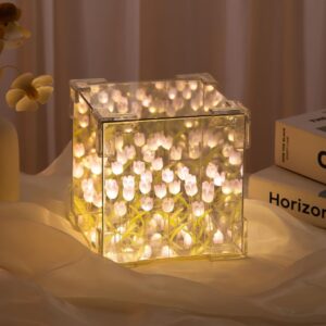 tulip lamp tulip lamp mirror cube tulip light lamp for room tulip light lamp for room decoration tulip light flower lamp tulip flower lamp light tulip led lamp tulip lamp diy kit infinite tulip lamp tulip lamp square DIY lamp light Diwali lamp light for room decoration 2024 Jainchan Tulip Lamp