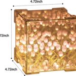 tulip lamp, tulip lamp mirror cube, tulip light lamp for room, tulip light lamp for room decoration, tulip light, flower lamp, tulip flower lamp light, tulip led lamp, tulip lamp diy kit, infinite tulip lamp, tulip lamp square, DIY lamp light, Diwali lamp light for room decoration 2024, Jainchan Tulip Lamp