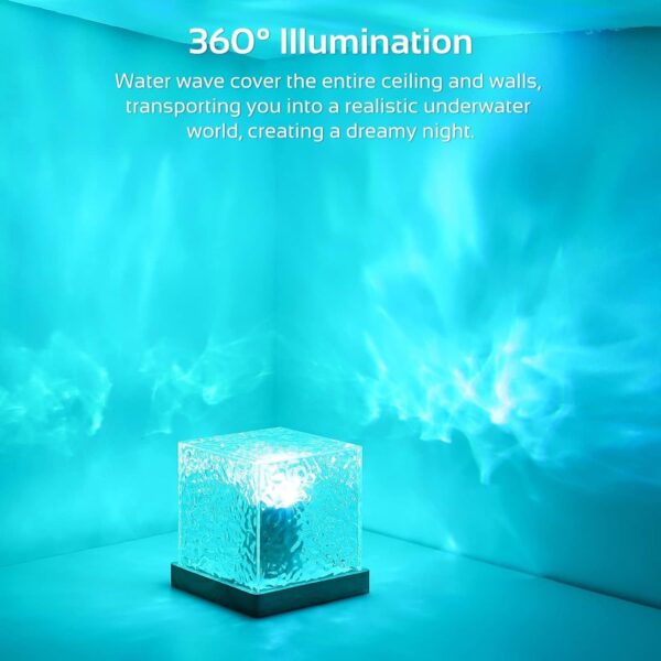 Jainchan Water Wave Projector, Ocean wave Projector Lamp light, Best gift of 2024, Diwali gift for employees 2024, Diwali light lamp, ocean water wave projector lamp