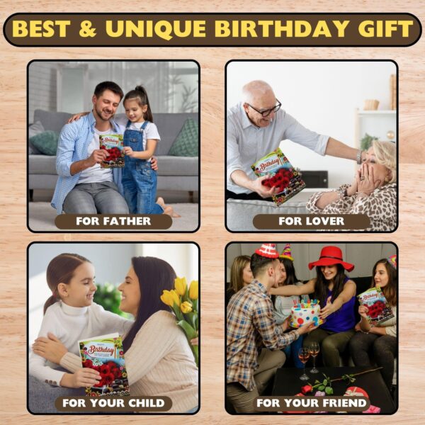 Jainchan Happy Birthday Musical Greeting card for gifting on Birthday to girlfriend, boyfriend, mom, dad, sister, brother, papa, father, mother, flying butterfly greeting card.