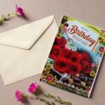 Jainchan Happy Birthday Musical Greeting card for gifting on Birthday to girlfriend, boyfriend, mom, dad, sister, brother, papa, father, mother, flying butterfly greeting card.